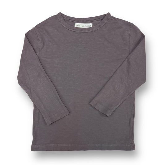 Zara Girl Size 6 Purple Cotton Long Sleeve Shirt