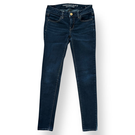 American Eagle Women's Jeans Size 0 Regular Fit Dark Wash Stretch Denim