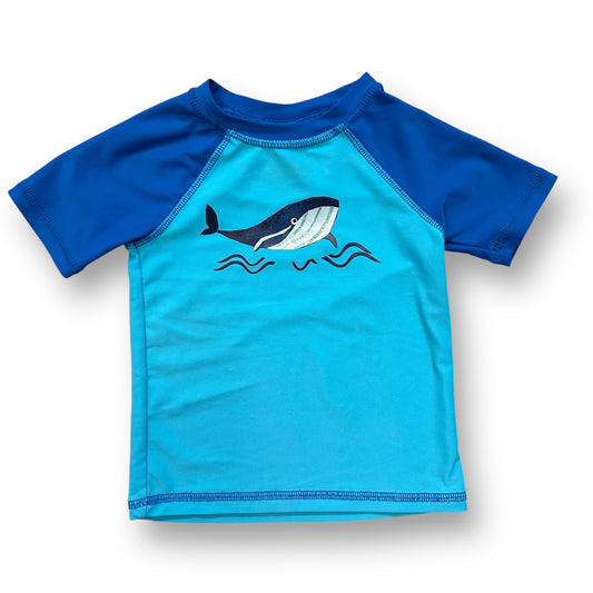 Floatimini Swimwear Baby Boy Size 12 Months Blue Whale Rash Guard