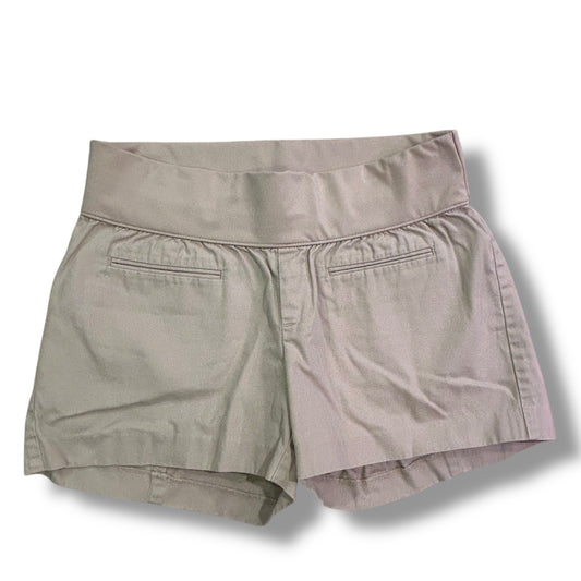 Gap Size 8 Khaki Elastic Band Maternity Shorts