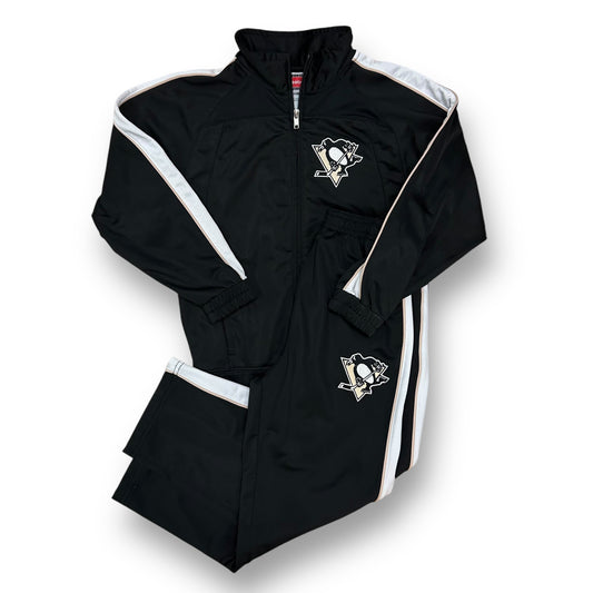 NHL Pittsburgh Penguins Hockey Boys Outfit Size 7 Track Jacket and Pants Set
