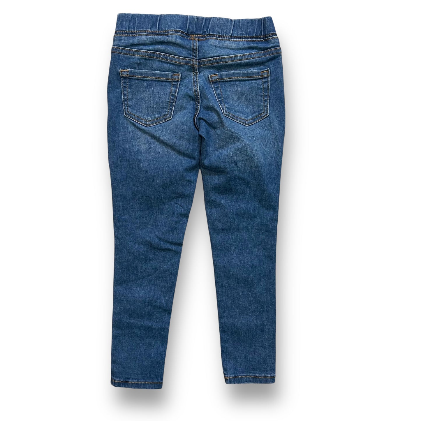 Cat & Jack Girls Jeans Size 5 Elastic Waistband Pull On Stretch Denim Jeggings