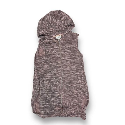 Hayden Girls Size 12 Youth (11/12Y) Pink Full Length Zippered Knit Cardigan