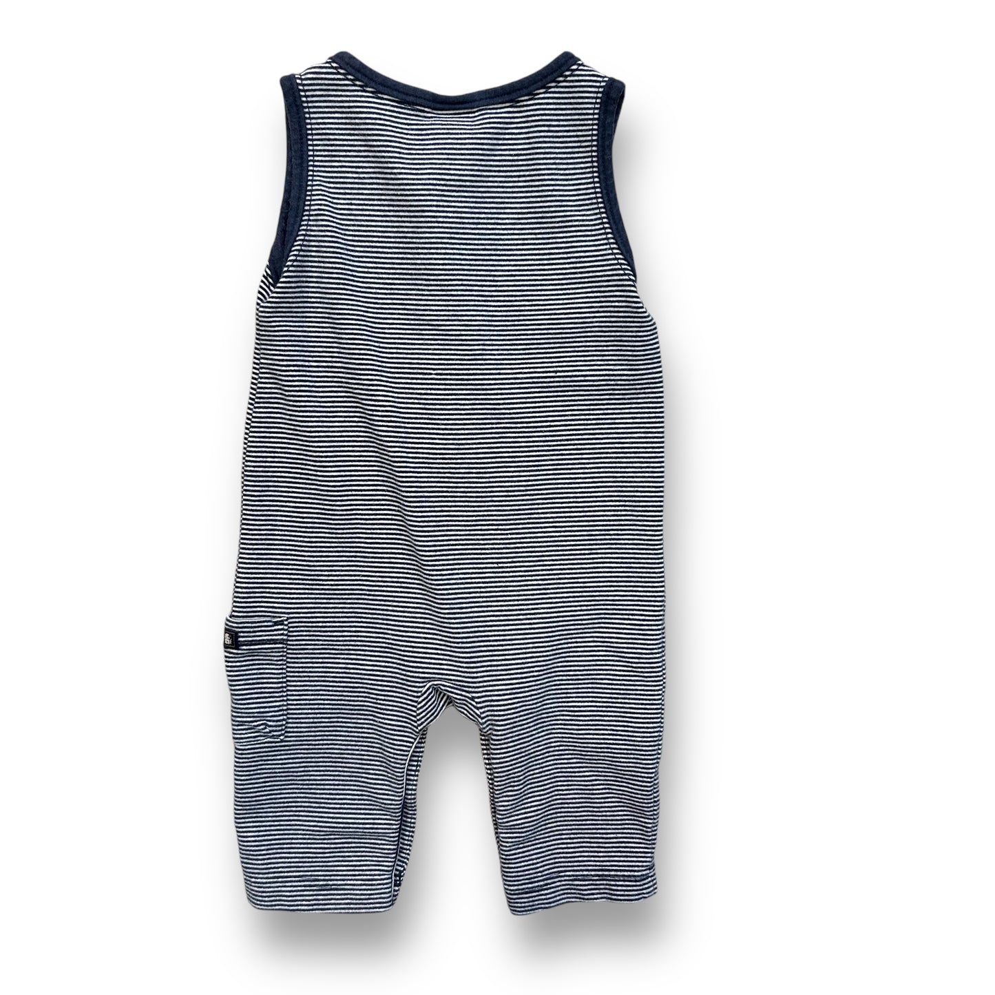 Old Navy Baby Boy Size 3-6 Months Striped Sleeveless One-Piece with Snaps