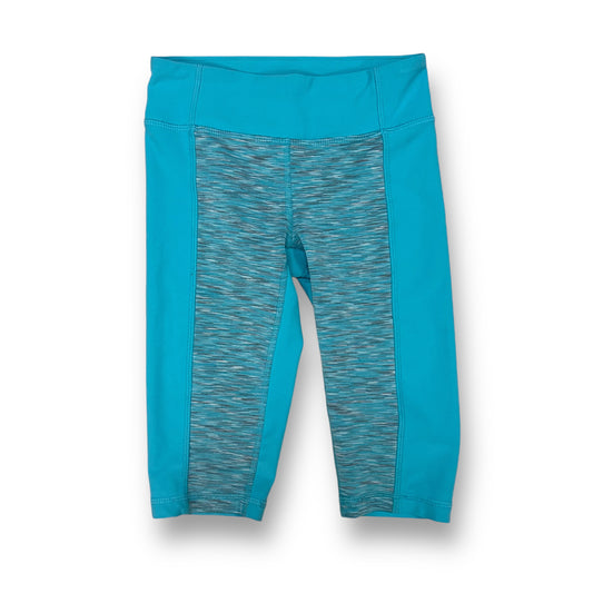 Girls Size 4 Shorts Aqua Blue 90 Degrees Athletic Spandex Capris