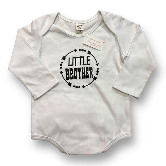 NEW! Toddler Boys Size 24 Months Little Brother Shirt Long Sleeve Bodysuit