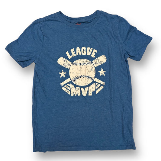 Youth Boys Size 12/14 Tee Blue Short Sleeve Baseball T-Shirt