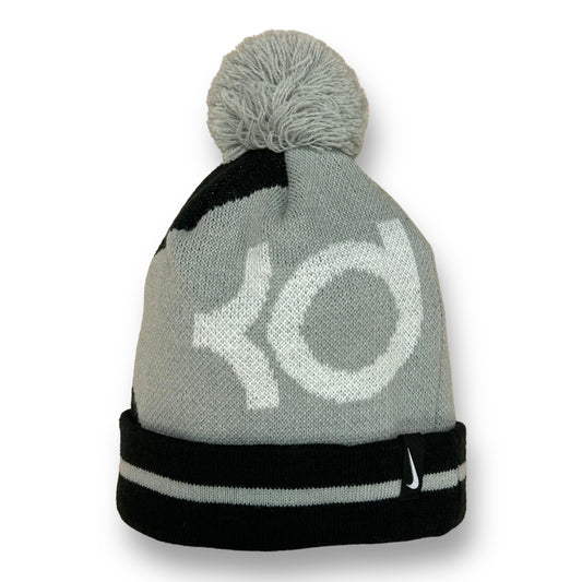 Nike KD Kevin Durant Winter Beanie Gray and Black Youth NBA Toboggan