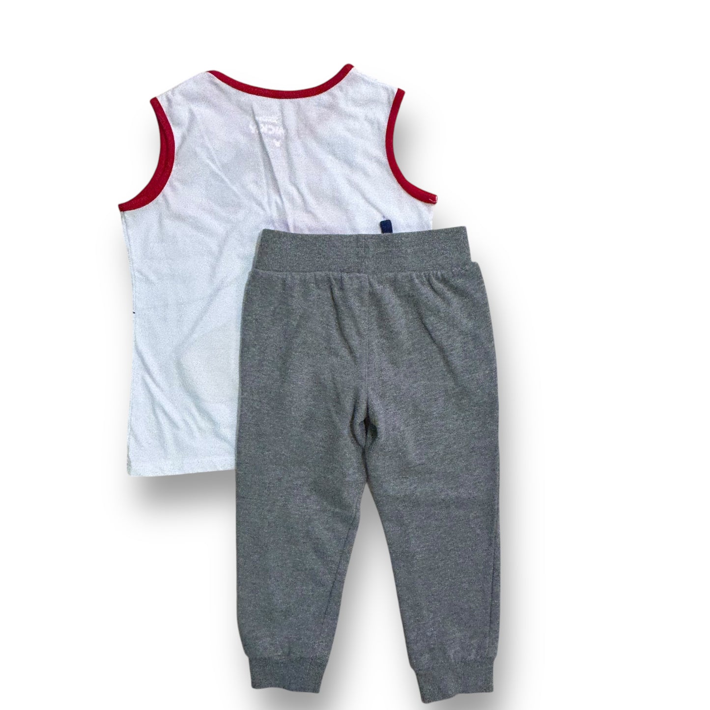 Boys Size 4 Mickey Mouse Outfit 2-Pc Tank and Gray Sweatpants Set
