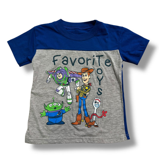 Disney Pixar Toy Story Boys Size 2T Shirt Buzzy Lightyear & Woody Tee