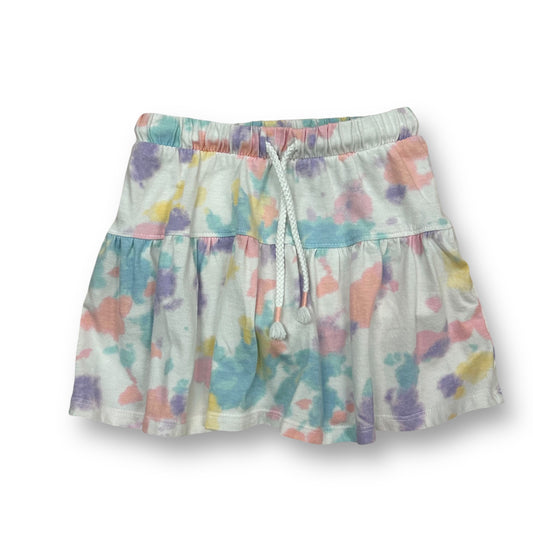 Cat & Jack Girls Size 4T Pastel Tie Dye Elastic Waist Cartwheel Skort