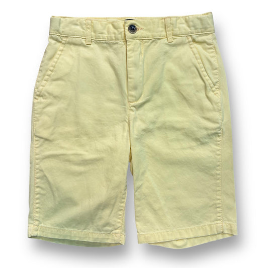 Children's Place Size 10 Youth Boy Shorts Yellow Adjustable Waist Khaki Chinos