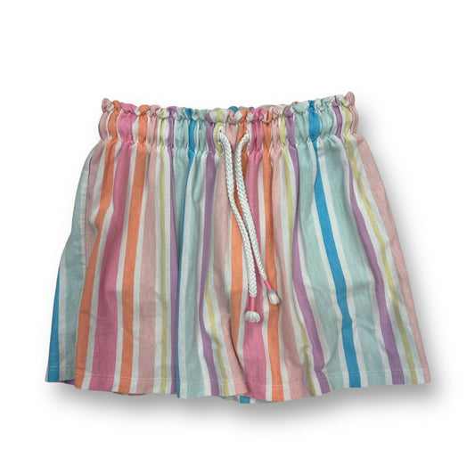 Cat & Jack Girls Size 4/5 Pastel Striped Elastic Waist Cartwheel Skort