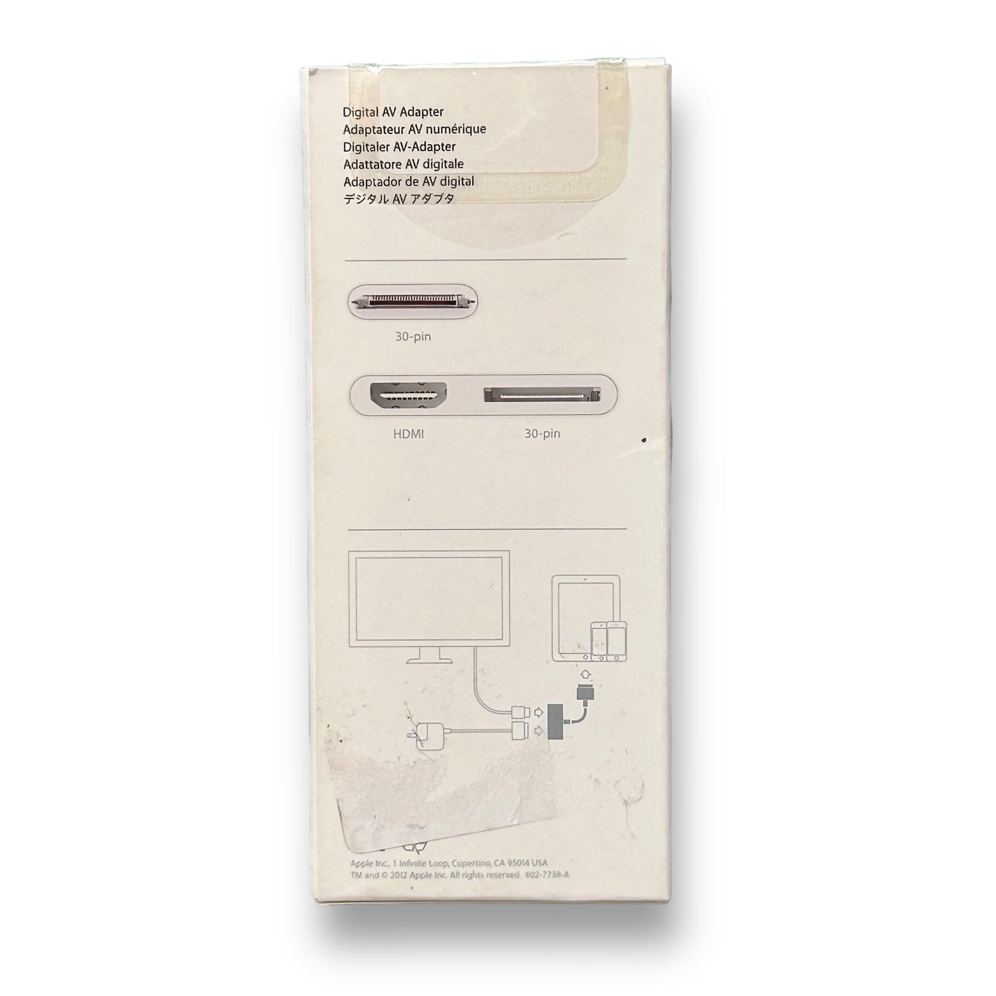 Apple Digital AV Adapter 30-Pin Dock Connector for iPhone, iPad, or iPod