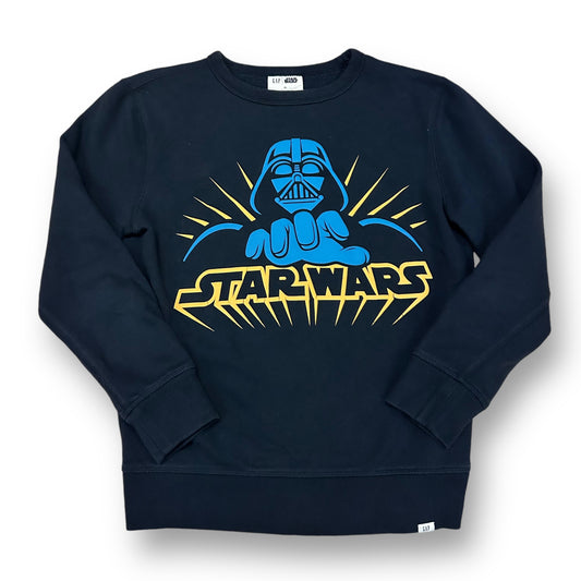 Gap Youth Boys Size 14 YXL Navy Darth Vader Star Wars Sweatshirt