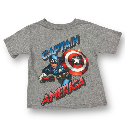 Marvel Avengers Boys Size 4/5 Captain America Super Hero Tee