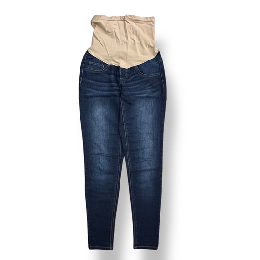 Indigo Blue Size XS Maternity Jeggings Dark Blue Denim Full Panel Stretch Waist