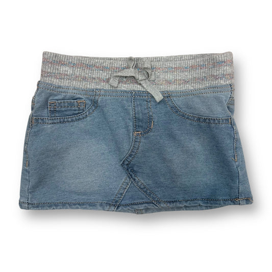 Girls Size 4 Stretch Denim Elastic Waist Band Pull-On Jean Skirt