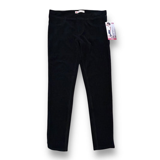 NEW! Levi's Youth Girls Size 14 Black Ribbed Soft Stretch Skinny Jeans
