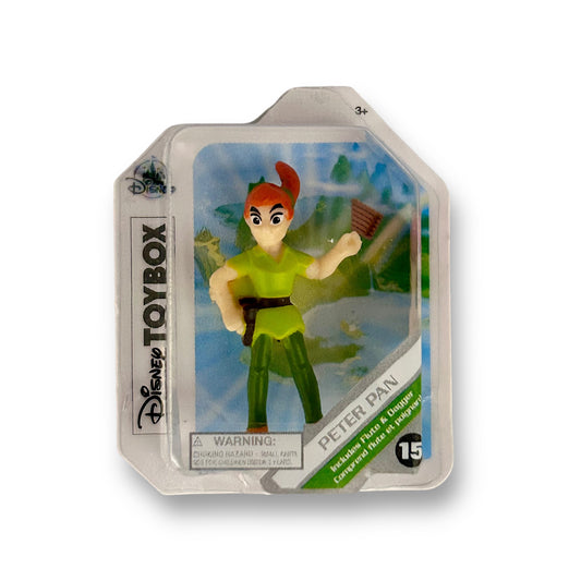 Disney Toybox figure of Peter Pan in a resealable Mylar gift bag.