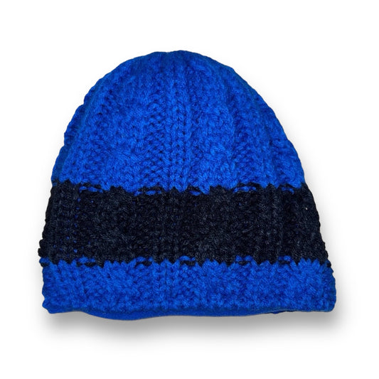 Gap Kids Winter Hat Boys Fleece Lined Blue Knit Beanie, Ages 4-5 Years