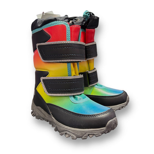NEW! Lands End Snow Boots Size 13 Big Kids, Multi-Color Waterproof