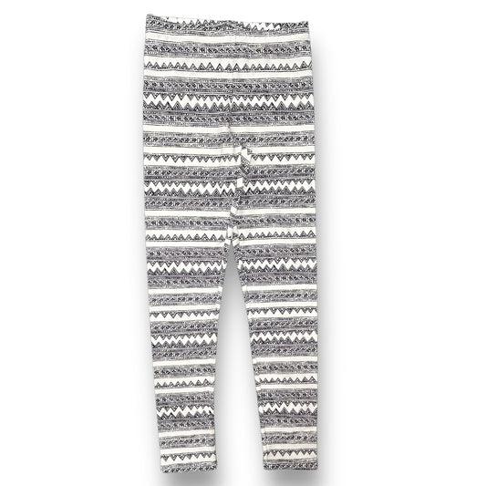 Old Navy Youth Girls Size 14 Black & White Cotton Stretch Leggings