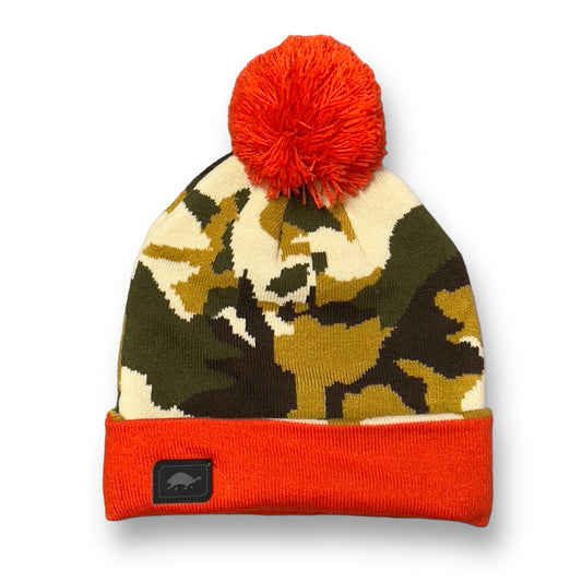 Boys Camo Beanie Turtle Fur Brand Youth Winter Knit Hat