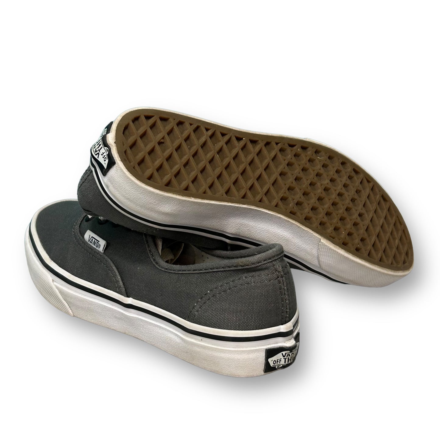 Youth Girl Size 3 Vans Sneakers, Gray