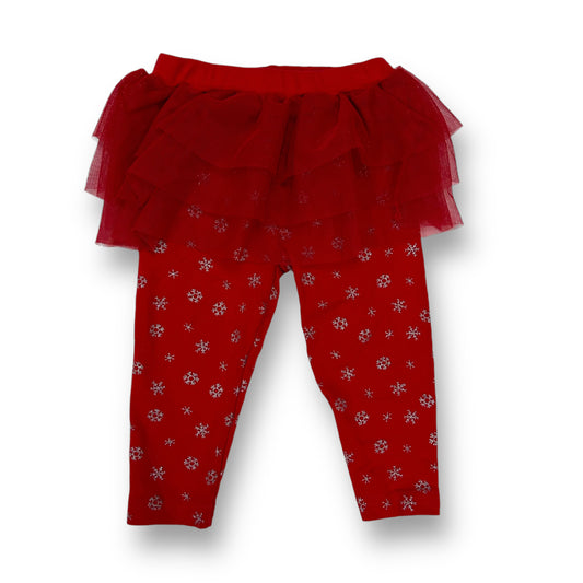 Carter's Girls Size 12 Months Red Tulle Skirted Snowflake Leggings