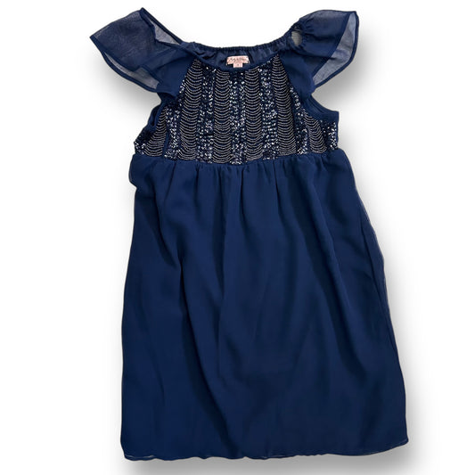 NEW! Girls Ruby & Bloom Size 10 Youth Embellished Flutter Sleeve Dress