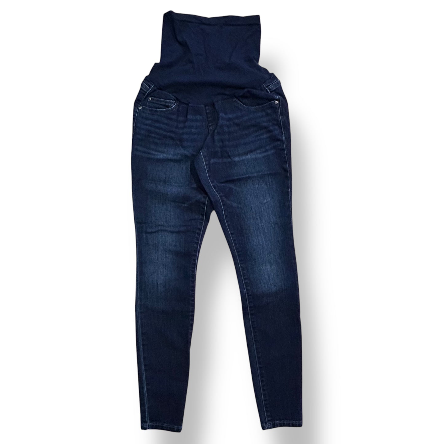 Jessica Simpson Size XS Maternity Jeans Dark Blue Denim Full Panel Stretch