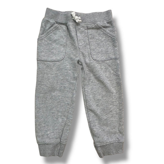 Carter's Boy Size 24 Months Gray Pants Elastic Waistband Joggers with Pockets