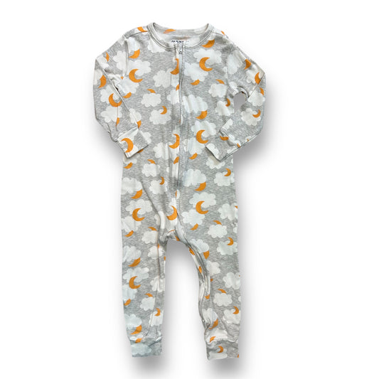 Old Navy Footless Pajamas Size 2T Moon and Clouds Gray Print Toddler One Piece
