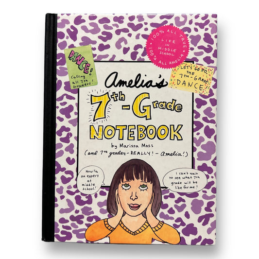 Amelia's 7th Grade Notebook Illustrated Hardcover Book