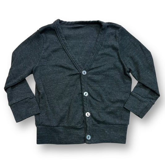 Girls American Apparel Size 3-6 Months Charcoal Gray Cardigan