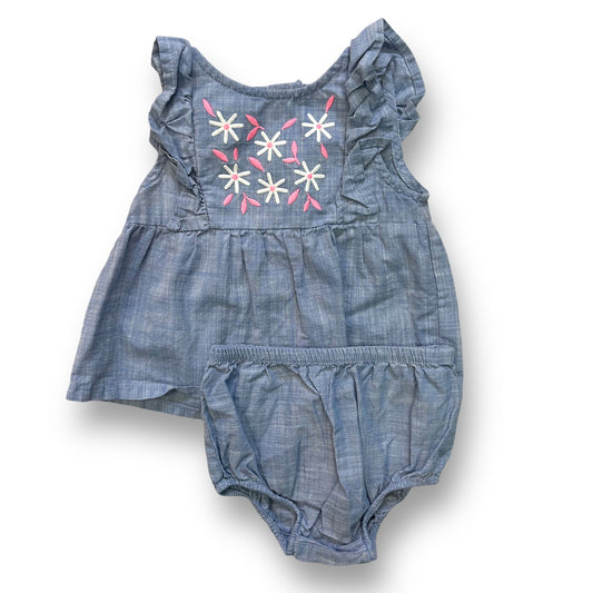 Cat & Jack Girls 12 Months Outfit Sleeveless Flutter Sleeve Top and Shorts Set