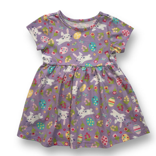 Children's Place Girls Size 2T Bunny Print Soft Knit Twirl Dress