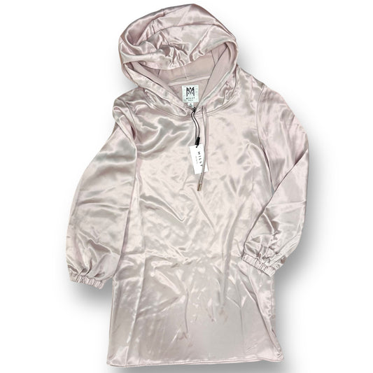 NEW! Milly Minis Youth Girl Size 14 Boutique Hammered Satin Hoodie Dress