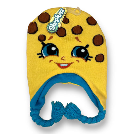 NEW! Girls Shopkins Beanie Size 2T-5T Yellow Kooky Cookie Knit Winter Hat