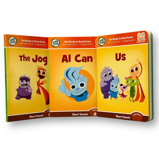 LeapFrog Tag Junior Lot of 3 Books - Short Vowel Sounds Collection