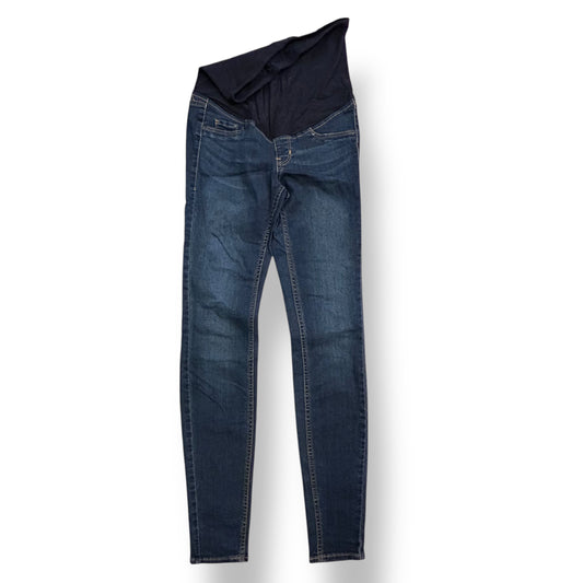 H&M Maternity Jeans Small Size 2 Super Skinny Denim Full Panel Stretch Waist