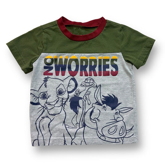 Disney Lion King Toddler Boy Tee Size 2T Gray Short Sleeve Simba T-Shirt