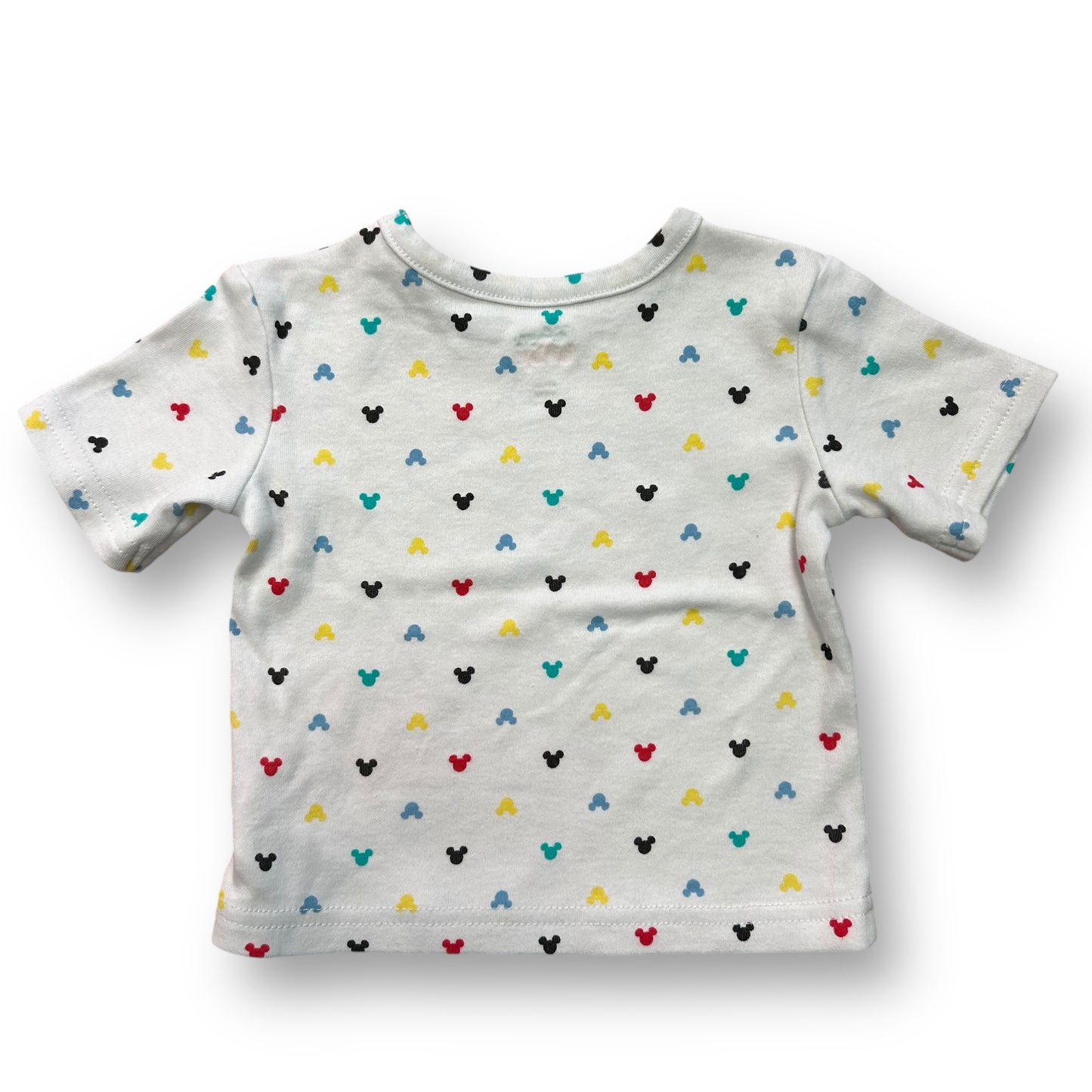 Disney Baby Boys Size 12 Months White Shirt Short Sleeve Mickey Mouse Tee