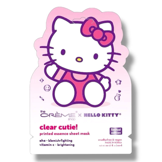 Hello Kitty Clear Cutie Girls Skincare Facial Sheet Mask