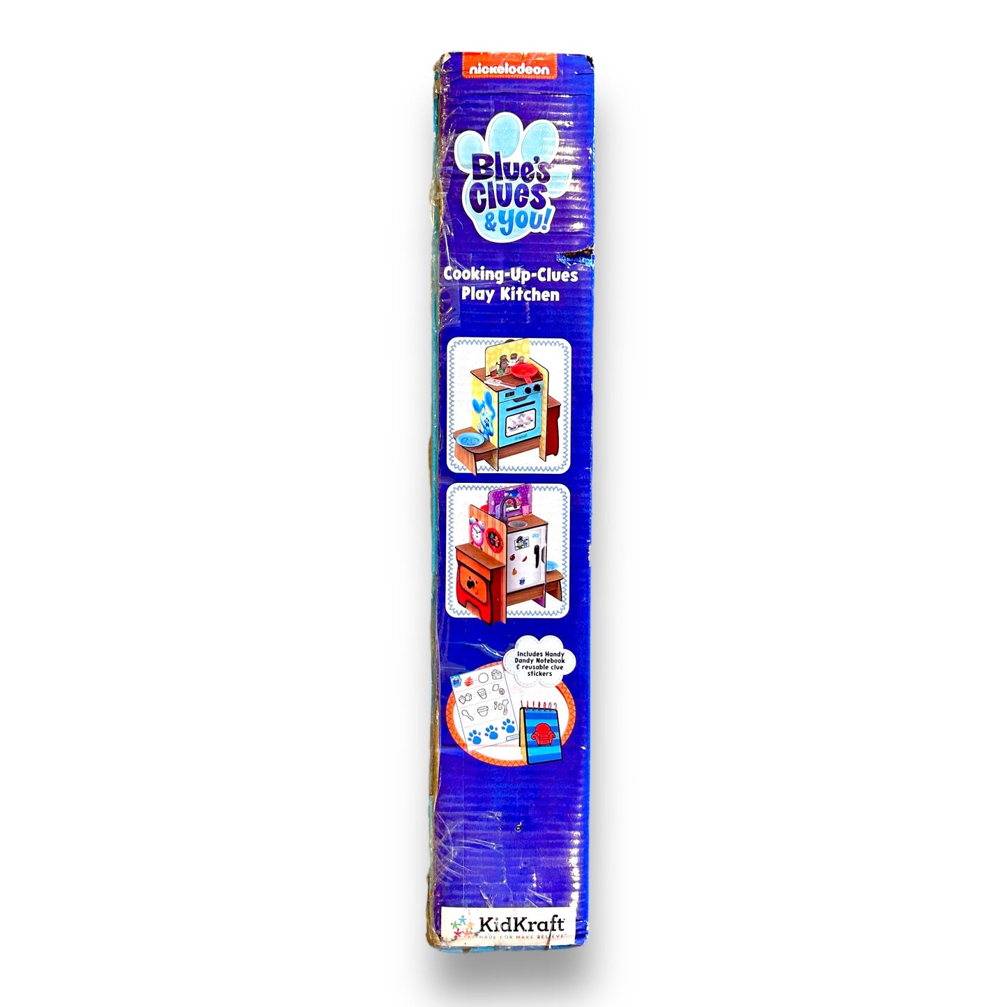 NEW! KidKraft Blue's Clues Wooden Play Kitchen, Handy Dandy Notebook, & Stickers