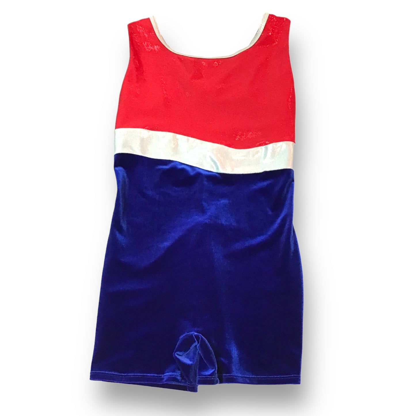 Girls Size 8/10 Sleeveless Velvet Dance Unitard Gymnastics Leotard