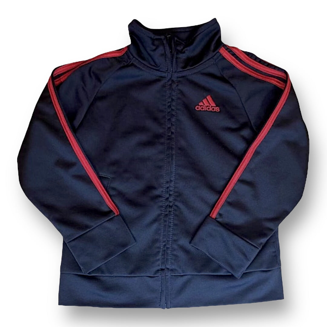 Adidas Boys Size 24 Months Full Zip Sweatshirt Athletic Warm Up Toddler Jacket