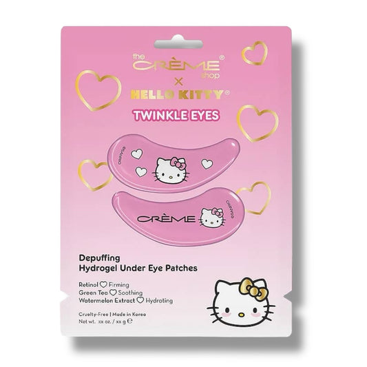 Hello Kitty Girls Skincare Depuffing Hydrogel Under Eye Patches