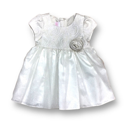 LA Princess Baby Girl Size 12 Months Gold and Ivory Formal Dress